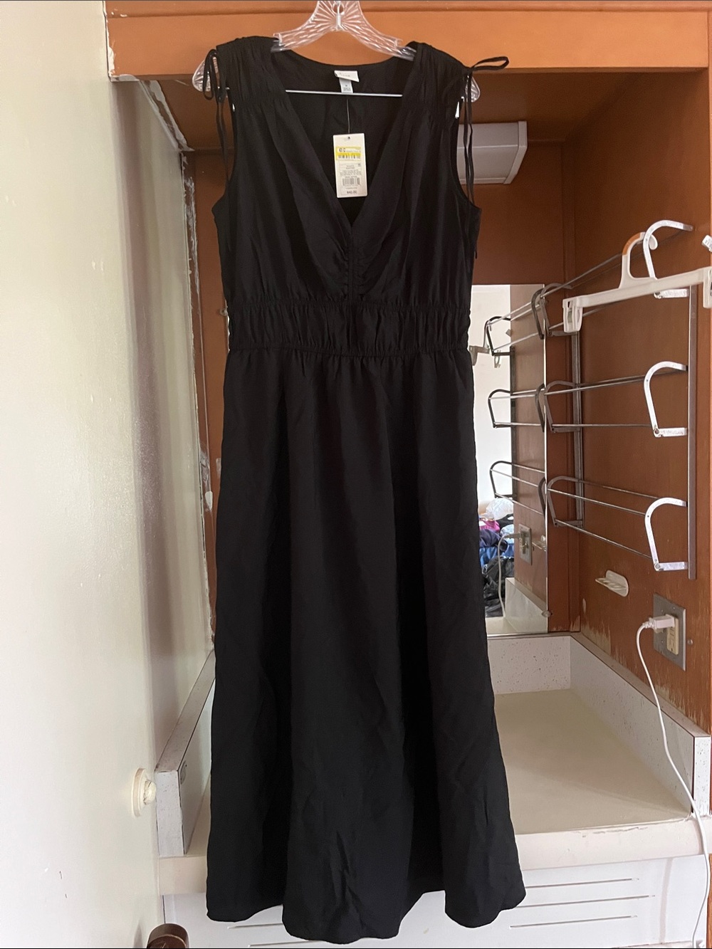 a new day Black V-Neck Sleeveless Maxi Dress